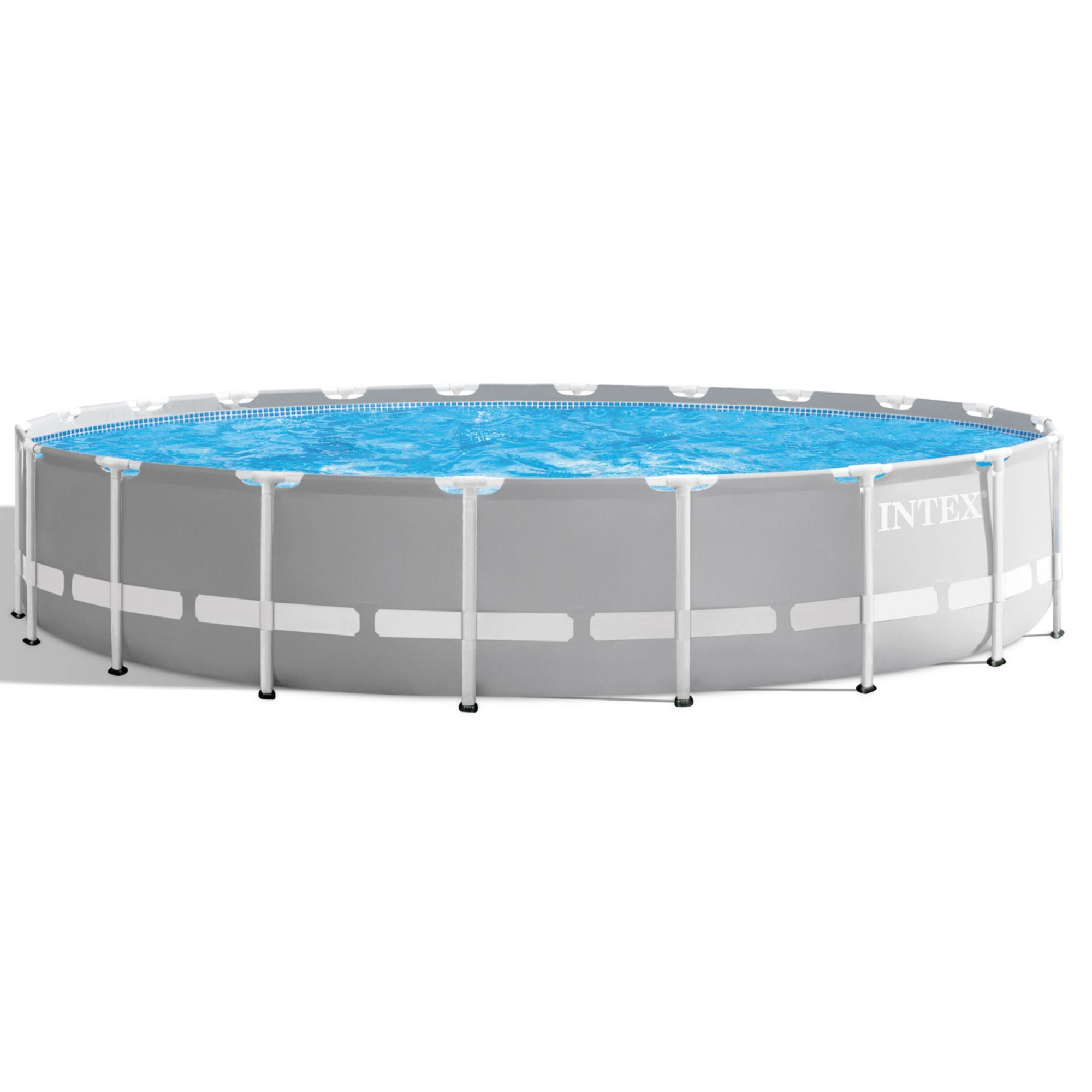 Intex Prism Frame Premium Pool Set 22Feet x 48Inch Above Ground Swimming Pool